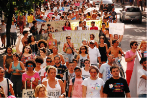 caminhada pela paz
