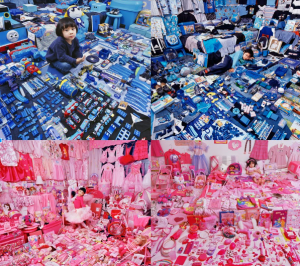 quarto azul e rosa
